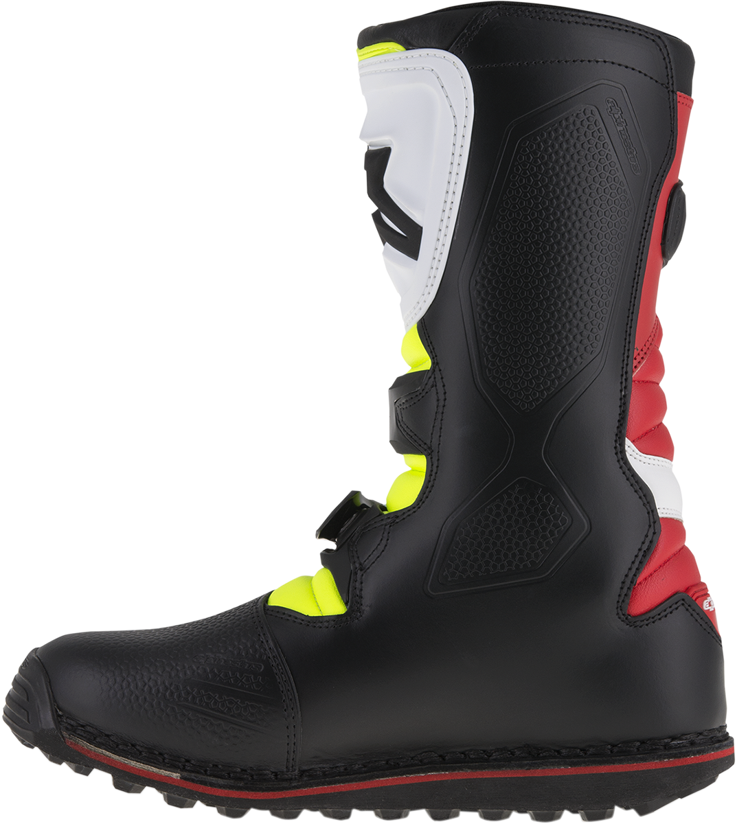 ALPINESTARS Tech-T Boots - White/Red/Yellow Fluorescent/Black - US 9 2004017-2351-9