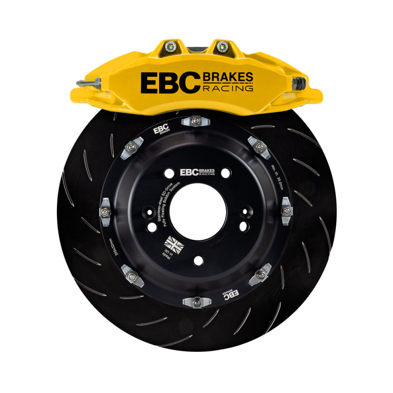 EBC Racing 00-06 BMW M3 (E46) Yellow Apollo-6 Calipers 355mm Rotors Front Big Brake Kit BBK045YEL-1