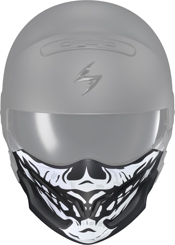 SCORPION EXO Covert Face Mask Skull Black/White 52-546-18