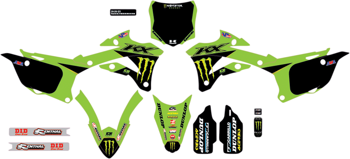 D'COR VISUALS Graphic Kit - Monster Energy 20-20-121