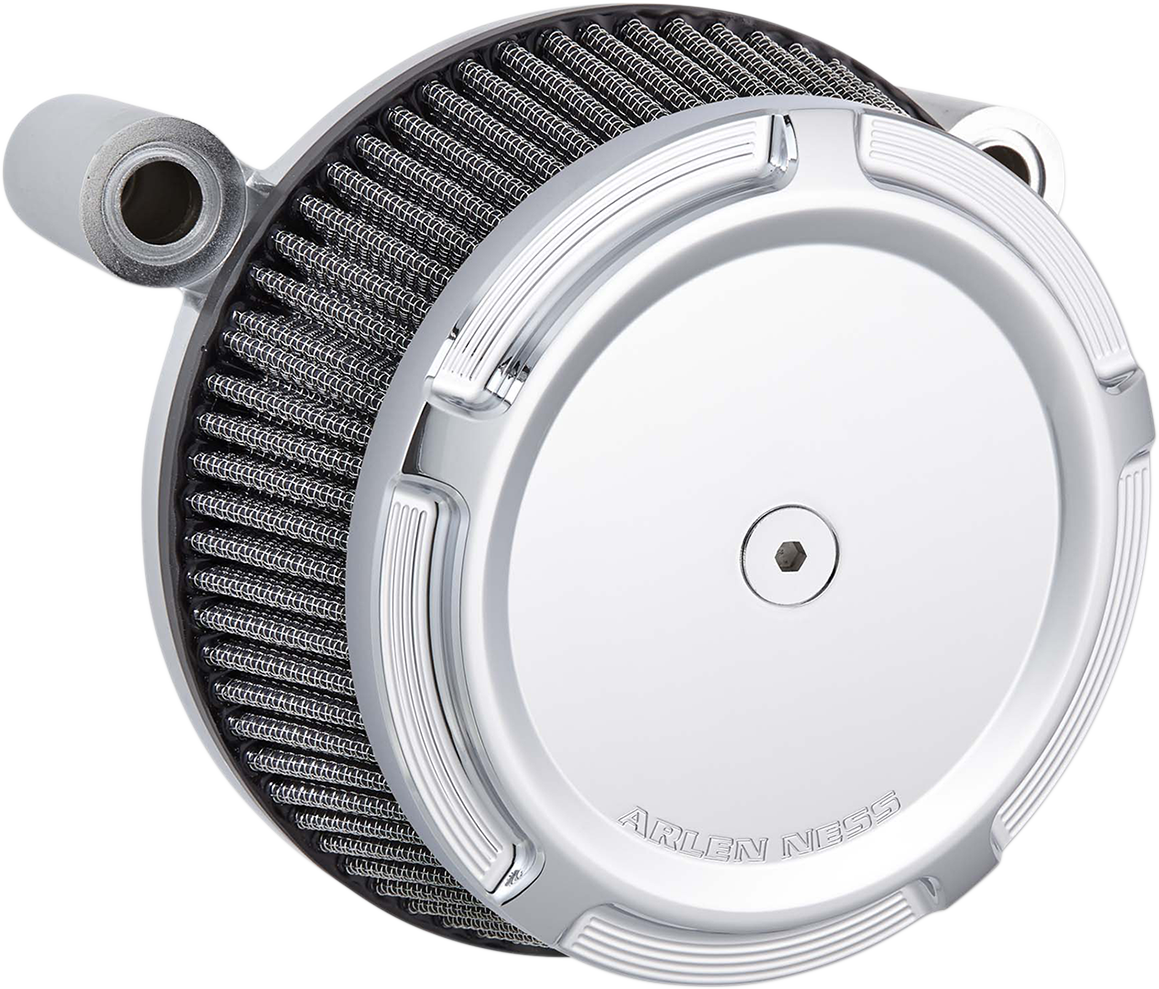 ARLEN NESS Beveled Synthetic Stage-1 Air Cleaner - Chrome - Evolution 50-847