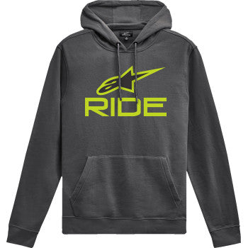 ALPINESTARS Ride V3 Pullover Hoodie - Charcoal/Lime/Black - Large 1244-52060-1845-L