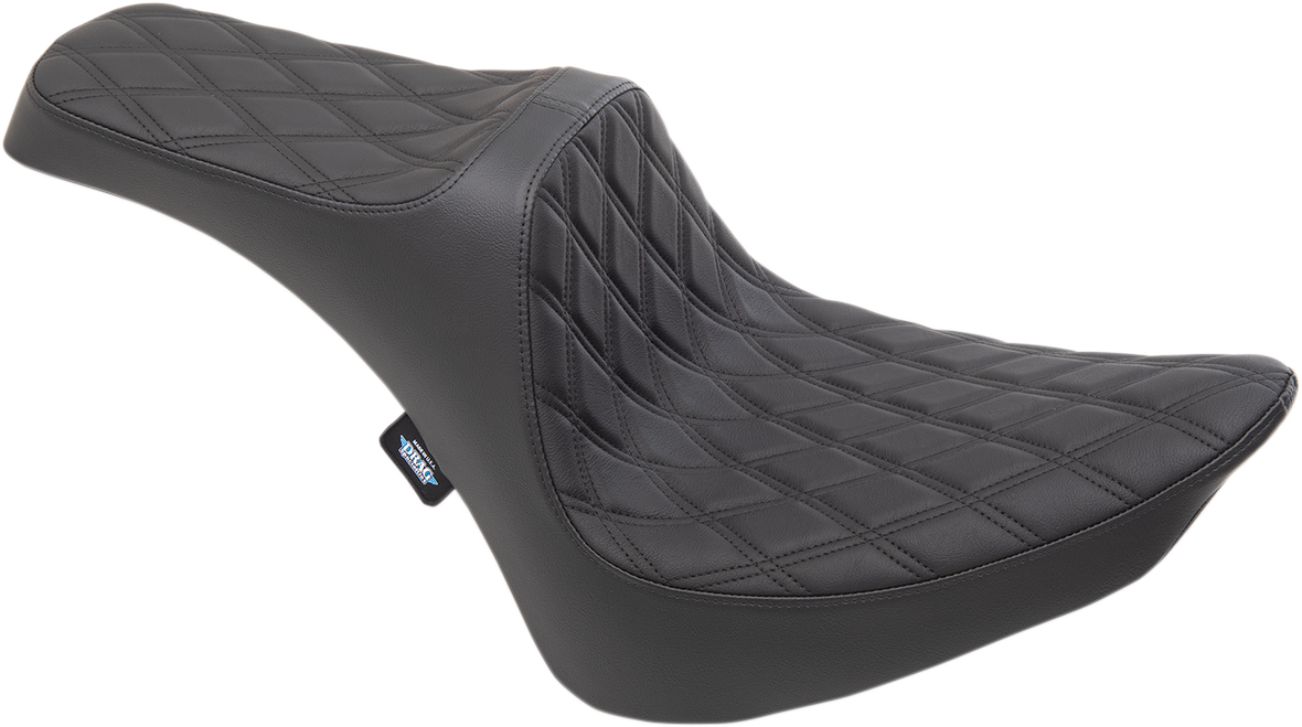 DRAG SPECIALTIES Predator III Seat - Double Diamond - Black Stitching 0802-1366