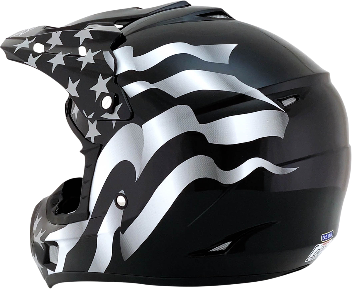 AFX FX-17 Helmet - Flag - Stealth - Small 0110-2363