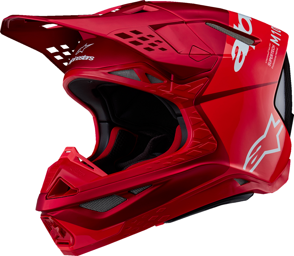 ALPINESTARS Supertech M10 Helmet - Flood - MIPS® - Red Fluo/Red - XS 8301023-3003-XS