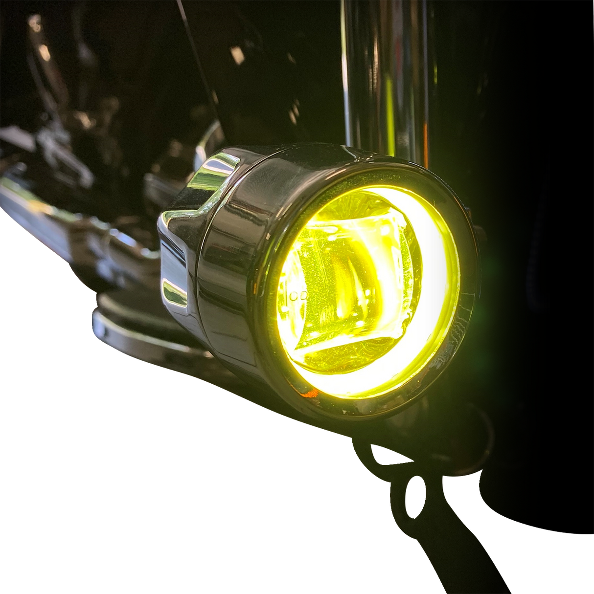 CUSTOM DYNAMICS Fog Light - Black - Yellow Lens PB-FOG-BCM-YB