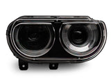 Raxiom 08-14 Dodge Challenger Halo Projctr Headlights w/Sequential Turn Signals-Blk Hsng(Clear Lens) CH3761