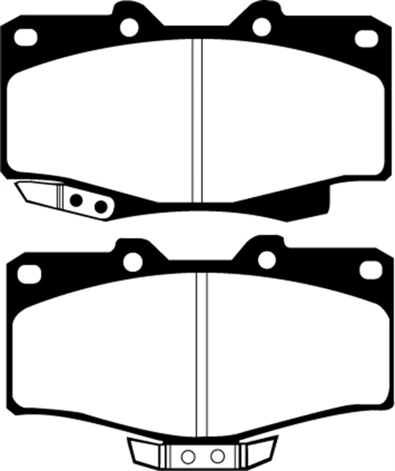 EBC 90-91 Toyota 4 Runner 2.4 Greenstuff Front Brake Pads DP6807