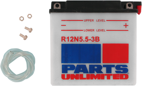 Parts Unlimited Conventional Battery 12n5.5-3b