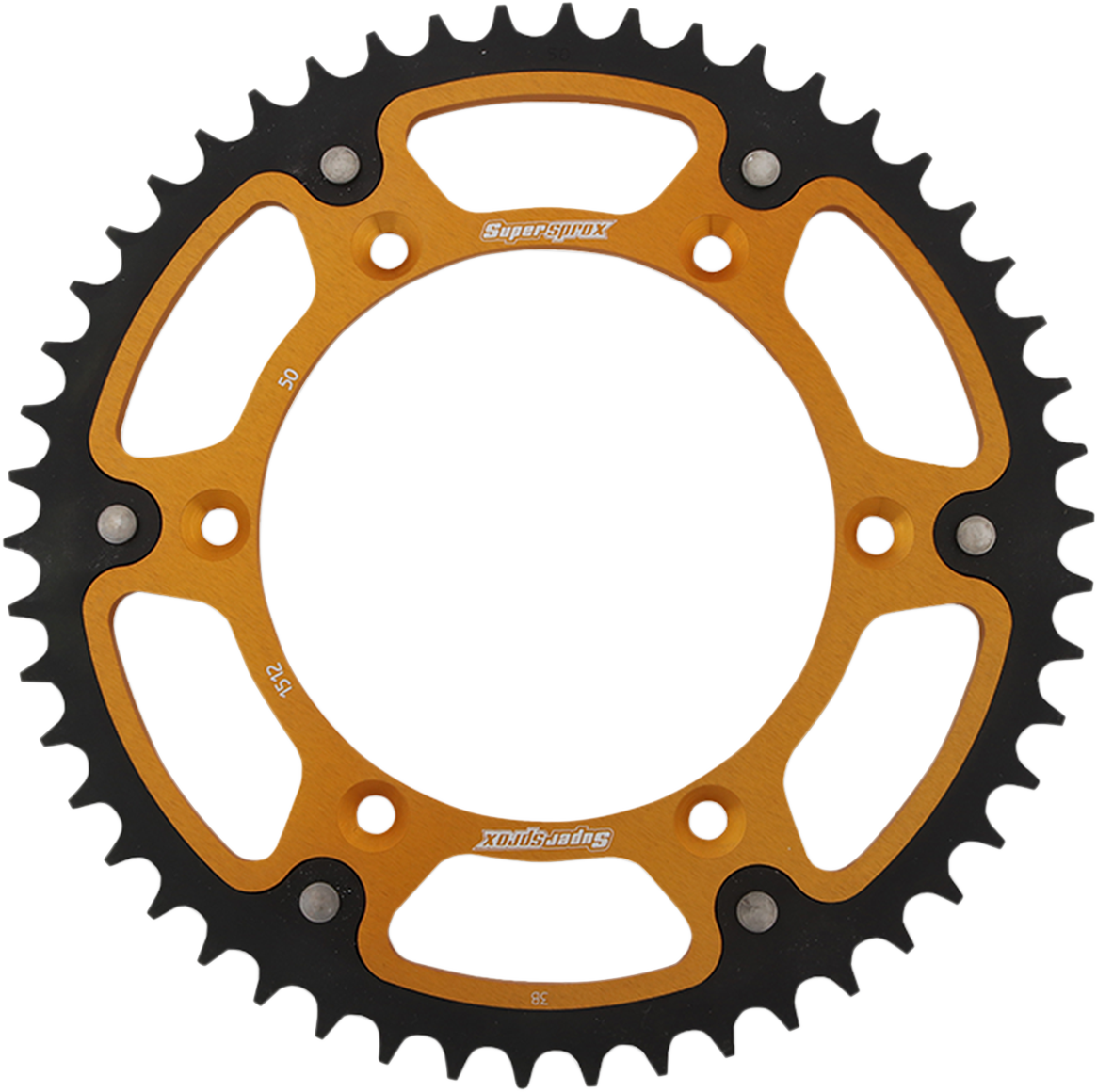 SUPERSPROX Stealth Rear Sprocket - 50 Tooth - Gold - Beta/Husqvarna/Sherco/Suzuki RST-1512-50-GLD