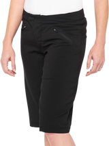 100% Women's Ridecamp Shorts - Black - Medium 40037-00001