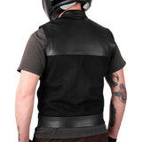THRASHIN SUPPLY CO. Kanan Leather/Denim Riding Vest - Black - 2XL TMJ-13-12