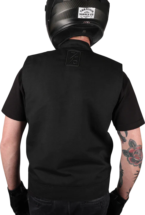 THRASHIN SUPPLY CO. Nightrider v2 Riding Vest - Black - Medium TMJ-12-09