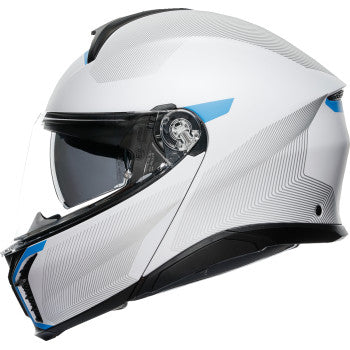 AGV Tourmodular Helmet - Frequency - Light Gray/Blue - 2XL 211251F2OY00616