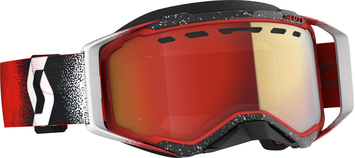 SCOTT Prospect Snwcrs Goggle Wht/Rd Enhancer Red Chrome 272846-1030312