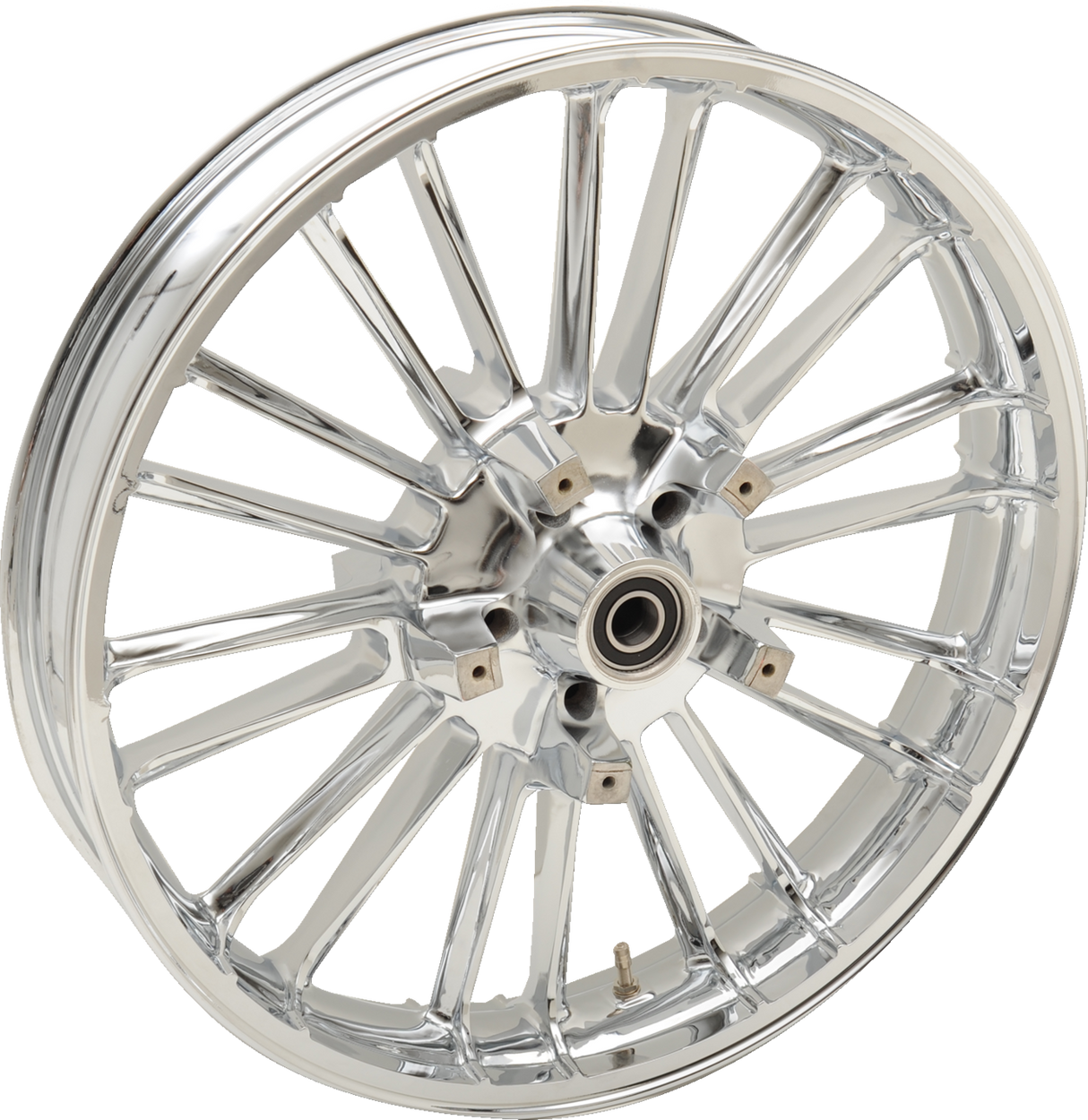 COASTAL MOTO Front Wheel - Atlantic 3D - Dual Disc/No ABS - Chrome - 21"x3.50" - '08+ FL 3D-ATL213CH