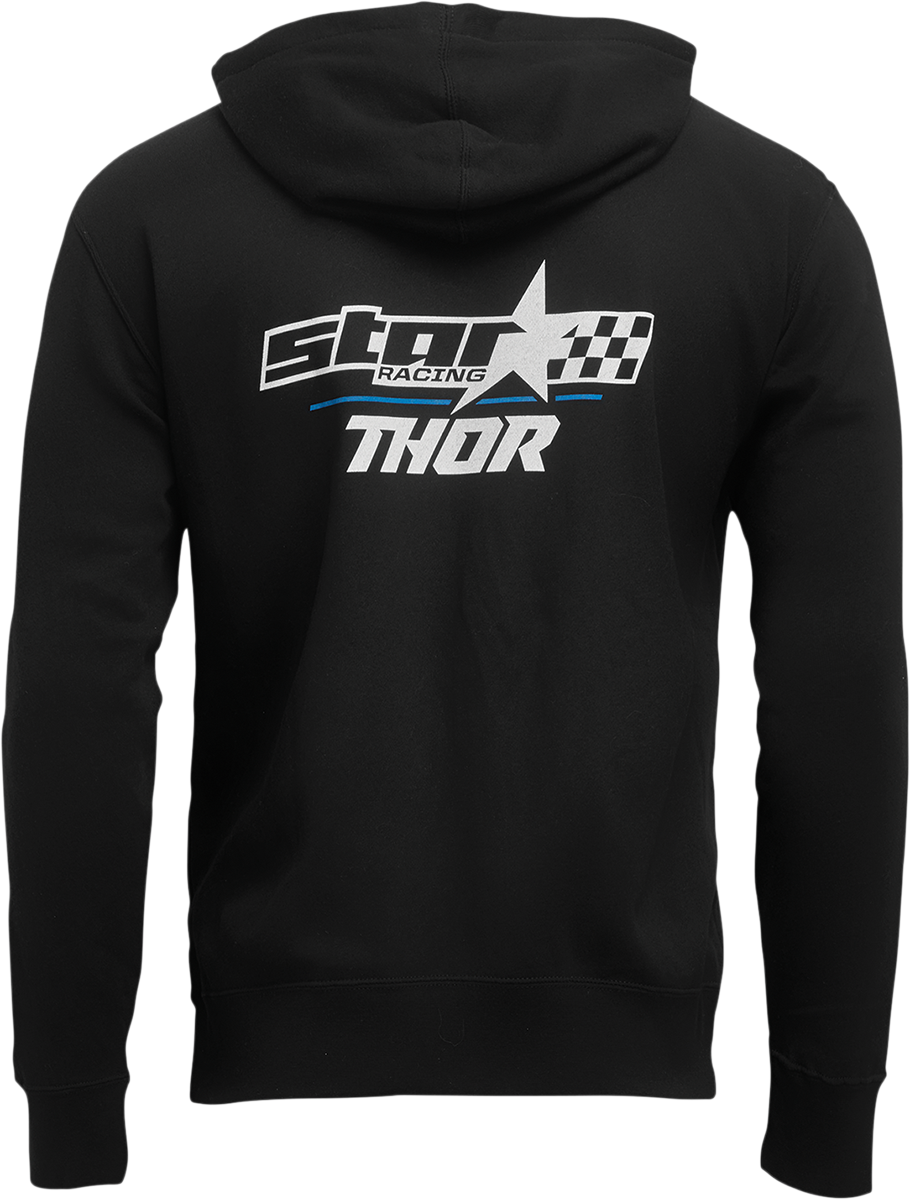 THOR Star Racing Champ Zip-Up Fleece - Black - Medium 3050-5960