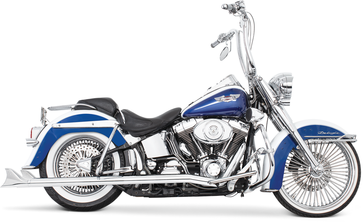 FREEDOM Sharktail Duals Chrome 2.5"Odx32" `97-06 Softail HD00202