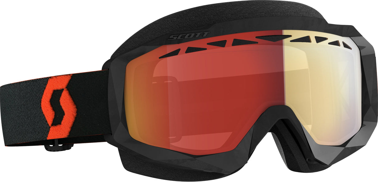 SCOTT Hustle X Snwcrs Goggle Org/Blk Enhancer Red Chrome 274515-1008312