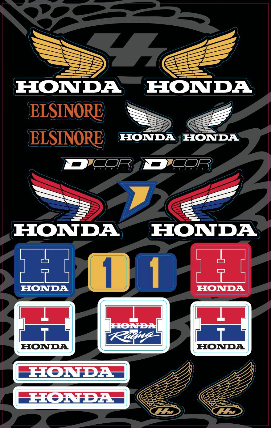 D-COR Decal Sheets Honda 40-10-103