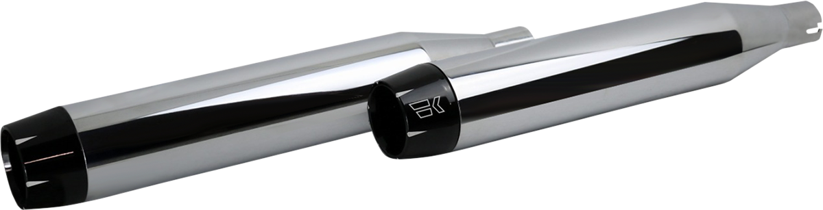 KHROME WERKS 3-1/2" Softail Shredder Slip-On Mufflers - Chrome Softail  2018-2024 202520