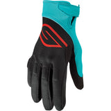 SLIPPERY Circuit Gloves - Black/Aqua - XS 3260-0432