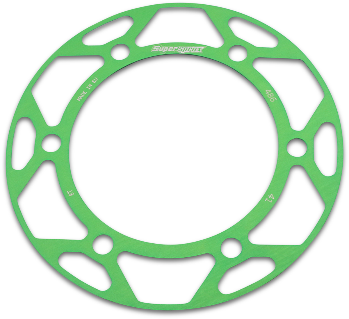 SUPERSPROX Edge Rear Sprocket Insert - Green RACD-486-41-GRN