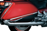 KURYAKYN Saddlebag Swoops - Chrome - Red Lenses 3232