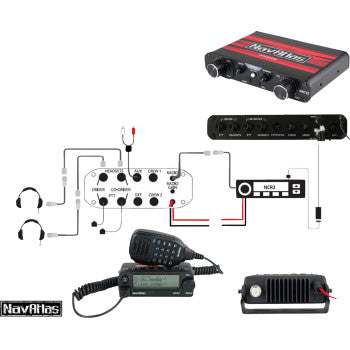 NAVATLAS Intercom/Radio and Headset Kit - 2-Seat - Beige NI2RBHBE2