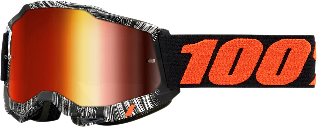 100% Accuri 2 Goggles - Geospace - Red Mirror 50014-00008