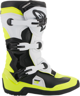 ALPINESTARS Tech 3S Boots - Black/White/Fluorescent Yellow - US 4 2014018-125-4