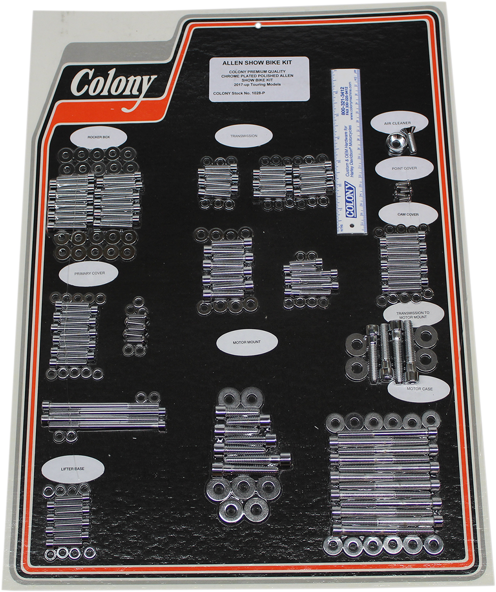 COLONY Bolt Kit - Engine - Chrome 1028-P