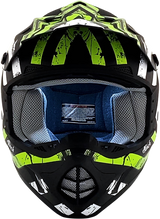 AFX FX-17 Helmet - Attack - Matte Black/Green - Small 0110-7179