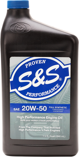 S&S CYCLE Synthetic Oil 20W-50 - 1 U.S. quart 153755