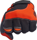 BILTWELL Moto Gloves - Orange/Black - Large 1501-0106-004