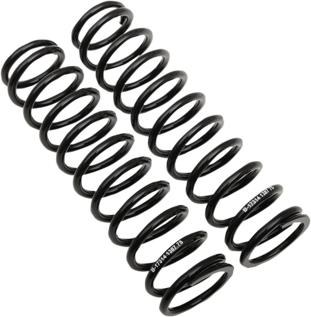 PROGRESSIVE SUSPENSION Shock Springs - 12-Series - Black - 75 lb/in 03-1387B