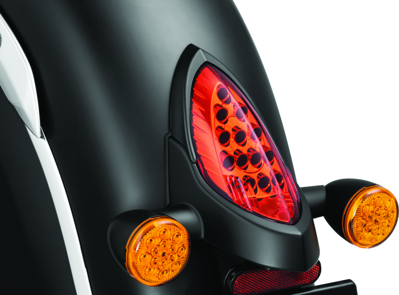 Kuryakyn Tail Light Top Trim Satin Black 5623