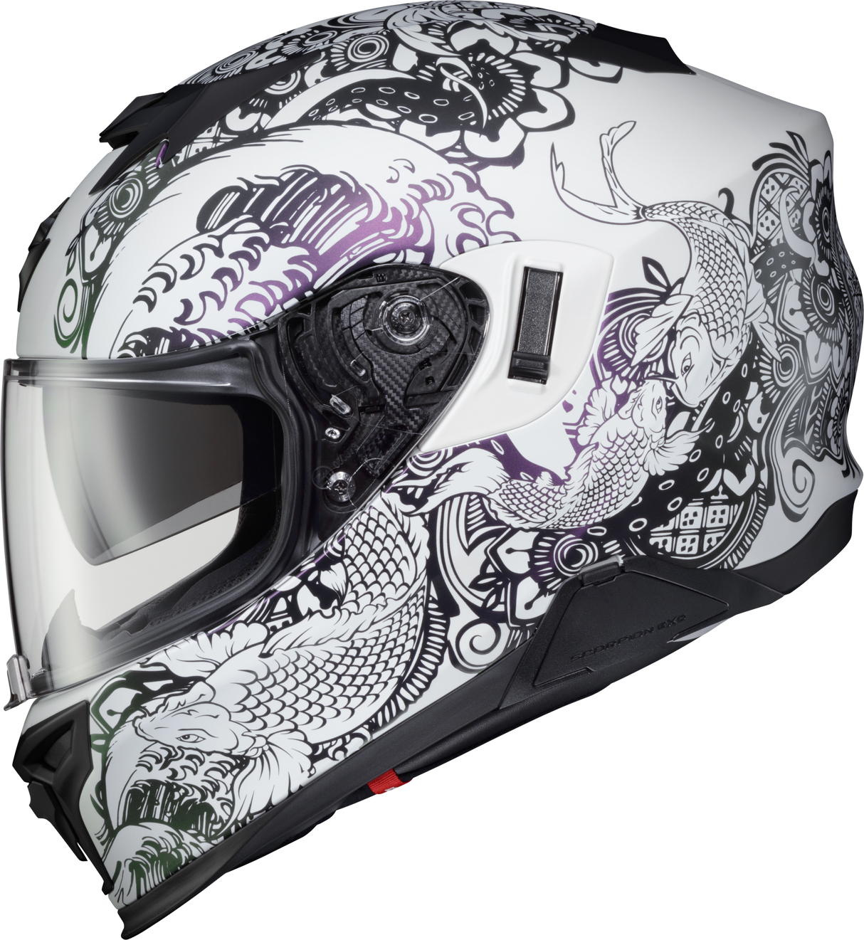 SCORPION EXO Exo-T520 Helmet Nama-Sushi White/Chameleon 2x T52-1117