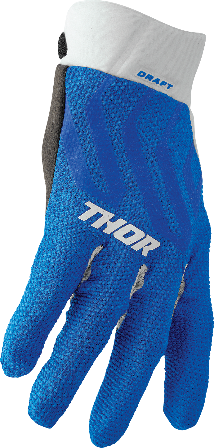 THOR Draft Gloves - Blue/White - Medium 3330-6796