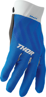 THOR Draft Gloves - Blue/White - Medium 3330-6796