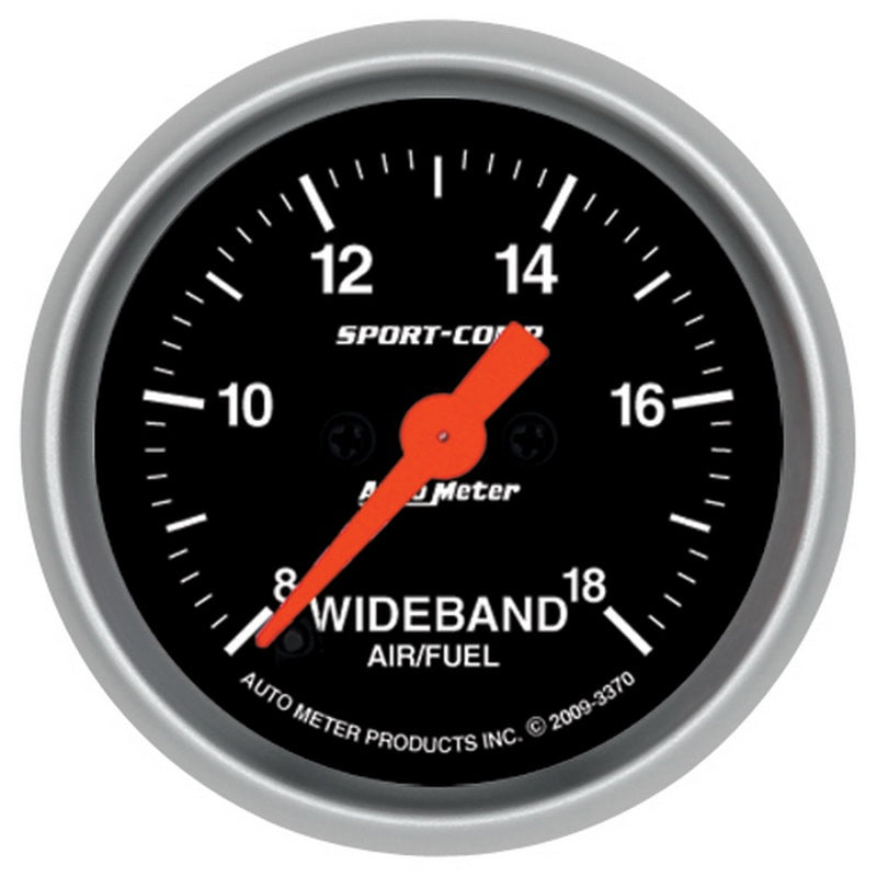 Autometer Sport-Comp 52mm Full Sweep Electronic Analog Wideband Air/Fuel Ratio Gauge 3370