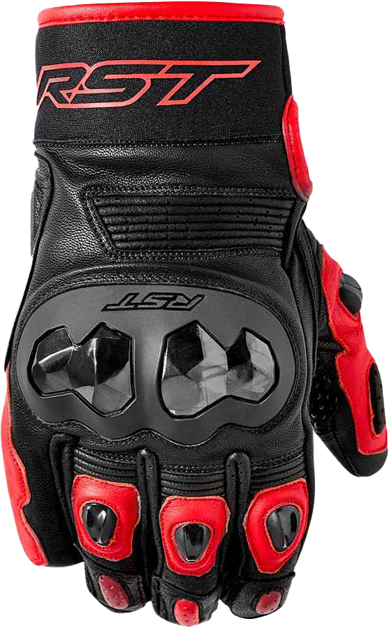 RST Freestyle 3 D3o Glove Black/Red Leather Sm 103668RED-08