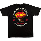 FMF Exhaust Supply T-Shirt - Black - Large  FA24118902BLKLG