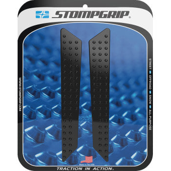 STOMPGRIP Traction Pad Tank Grips - Volcano - Black - Tiger 1200 Rally Explorer 55-10-0208B