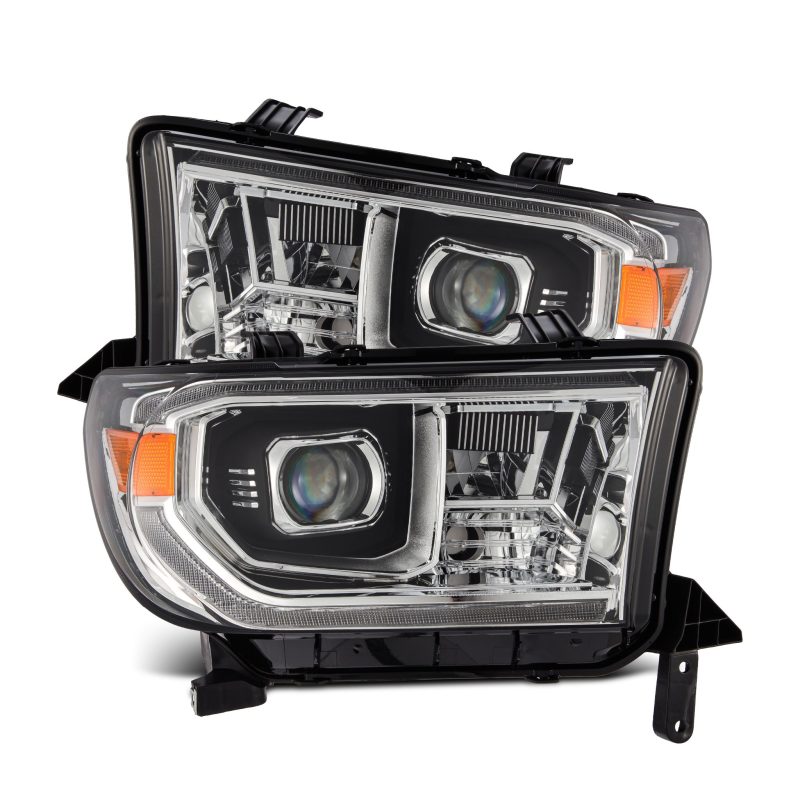 AlphaRex 07-13 Toyota Tundra / 08-17 Sequoia LUXX LED Proj HL Chrome w/Actv Light / Seq. Sig + DRL 880824