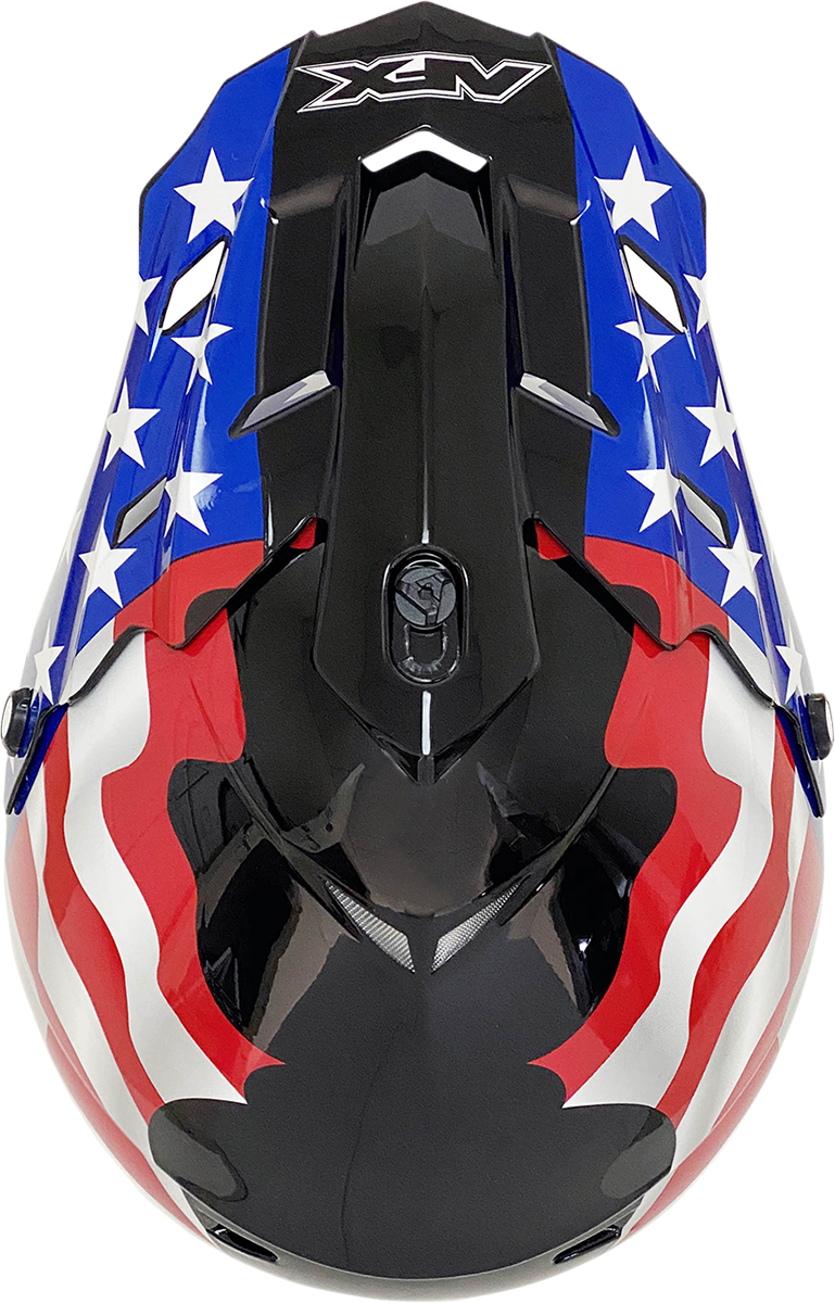 AFX FX-17 Helmet - Flag - Black - Medium 0110-2370