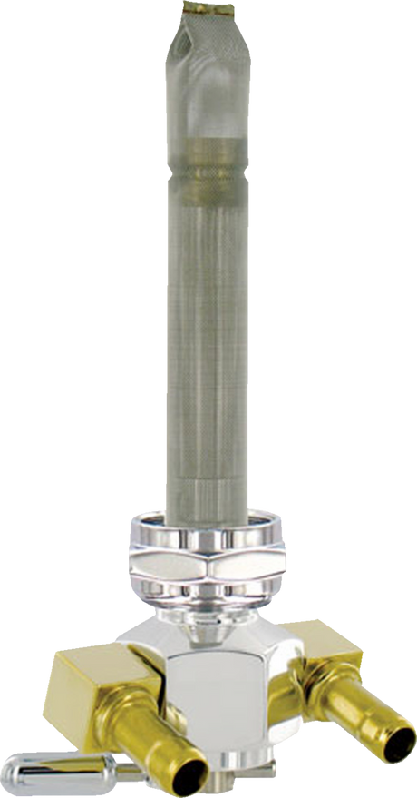 PINGEL Fuel Valve - 22 mm - Hex - 90 - Aluminum 3311-D-AH