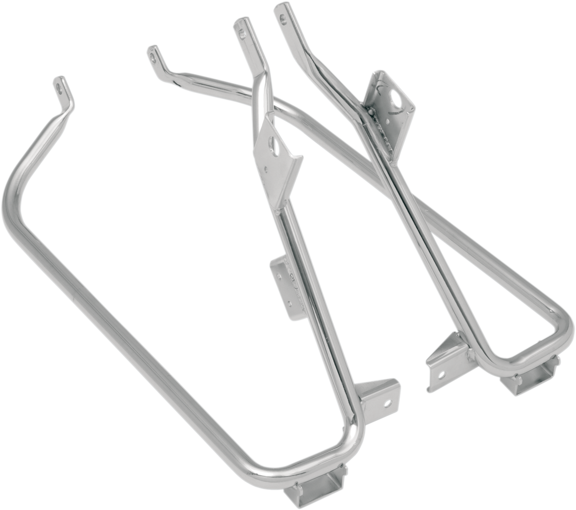 DRAG SPECIALTIES Saddlebag Support Brackets - Chrome - 09-13FLT S77-0138