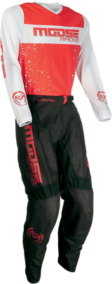 MOOSE RACING Qualifier Jersey - Red/White - Medium 2910-6646