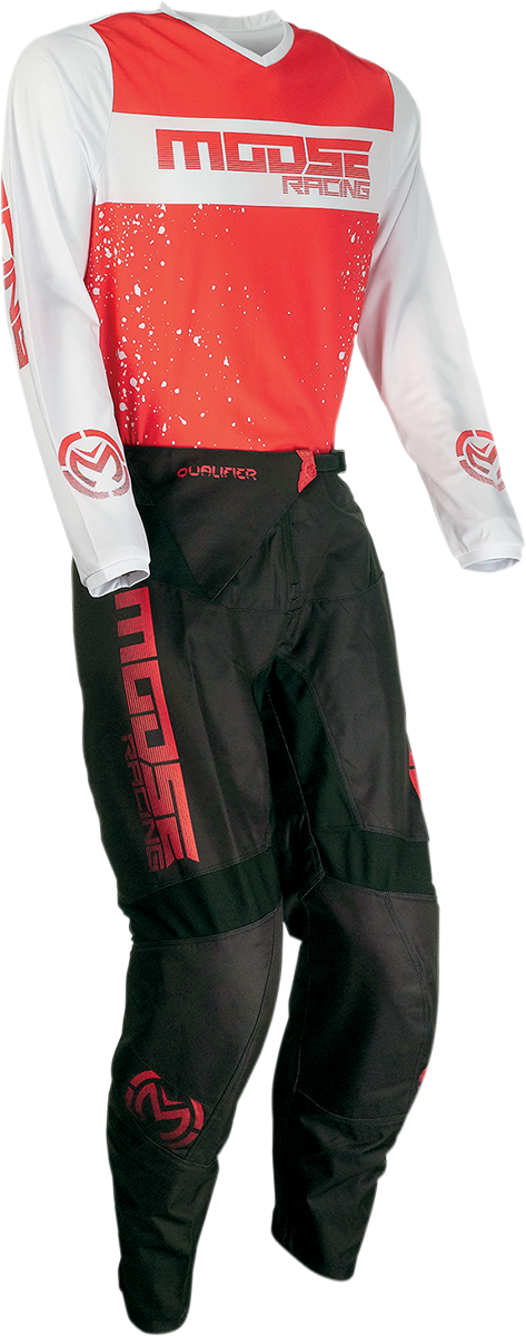 MOOSE RACING Qualifier Jersey - Red/White - 4XL 2910-6651